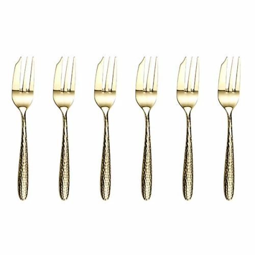 Arthur Price Monsoon Champagne Mirage Set Of 6 Pastry Forks 4 Arthur Price Monsoon Champagne Mirage Set Of 6 Pastry Forks - Image 2