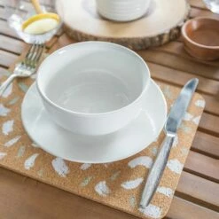 Creative Tops Cork Placemat Set Of 4 Terrazzo -HARTS OF STUR Sales CTPMCKTERPK4 Creative Tops Cork Placemat Set Of 4 Terrazzo 4