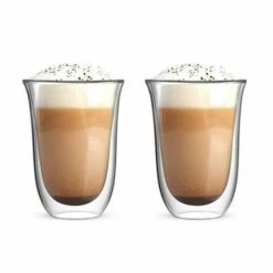 Bialetti Firenze Double Walled Latte Glasses 300ml Set Of 2