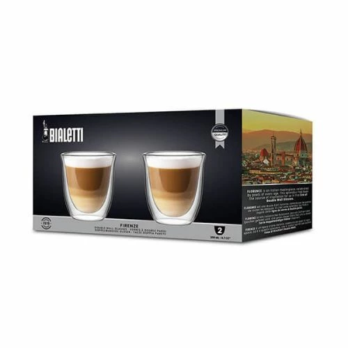 Bialetti Firenze Double Walled Flat White Glasses 200ml Set Of 2 4 Bialetti Firenze Double Walled Flat White Glasses 200ml Set Of 2 - Image 2