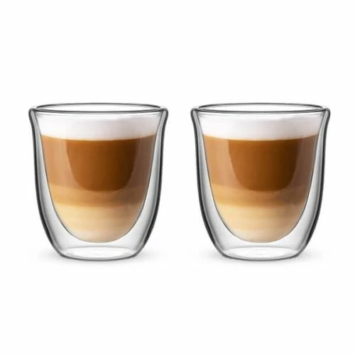 Bialetti Firenze Double Walled Flat White Glasses 200ml Set Of 2 3 Bialetti Firenze Double Walled Flat White Glasses 200ml Set Of 2