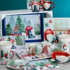 Christmas Gonk Mug & Bowl Set -HARTS OF STUR Sales DD07258 DMD Christmas Gonk Mug Bowl Set 5