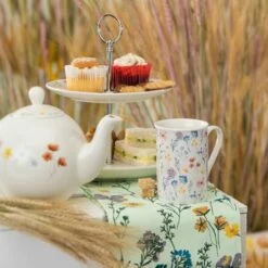 English Tableware Company Pressed Flowers 6 Cup Teapot -HARTS OF STUR Sales DD4811A01 English Tableware Company Pressed Flowers 6 Cup Tea Pot 2