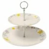 English Tableware Company Pressed Flowers 2 Tier Cake Stand 2 English Tableware Company Pressed Flowers 2 Tier Cake Stand -HARTS OF STUR Sales DD4816A01 English Tableware Company Pressed Flowers 2 Tier Cake Stand