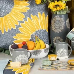 English Tableware Company Artisan Flower Serving Bowl -HARTS OF STUR Sales DD5164A01 English Tableware Company Artisan Flower Serving Bowl 4