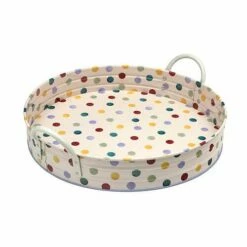 Emma Bridgewater Polka Dot Round Tray With Handles