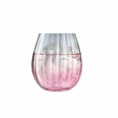 LSA Dusk Tumbler 425ml Pink & Grey Set Of Two 4 LSA Dusk Tumbler 425ml Pink & Grey Set Of Two - Image 2