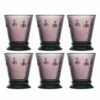 La Rochere Bee Tumbler Purple 270Ml Set Of 6 -HARTS OF STUR Sales G LR 612108X6 La Rochere Bee Tumbler Purple 270ml Set of 6