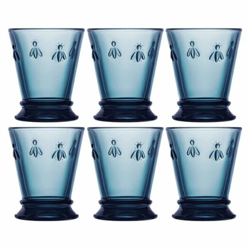 La Rochere Bee Blue Tumbler 260ml Set Of 6 3 La Rochere Bee Blue Tumbler 260ml Set Of 6
