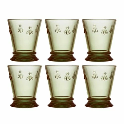 La Rochere Bee Tumbler Olive Green 270ml Set Of 6 3 La Rochere Bee Tumbler Olive Green 270ml Set Of 6
