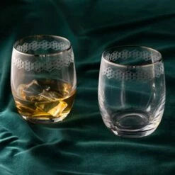 Dartington Gatsby Set Of 2 Tumbler Glasses -HARTS OF STUR Sales GAT35626P Dartington Gatsby Tumbler Pair 4