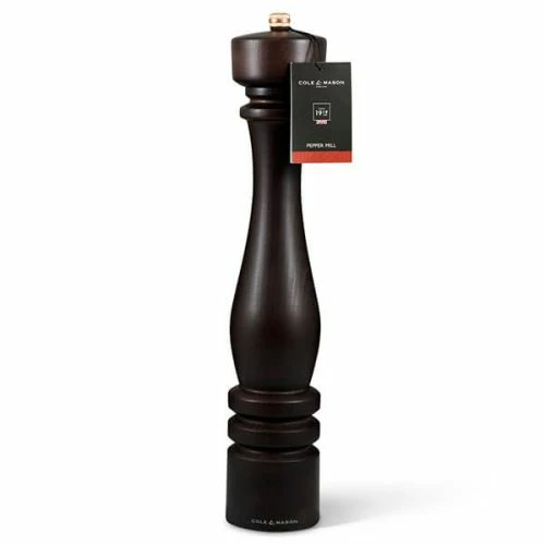 Cole & Mason London 40cm Chocolate Wood Pepper Mill 4 Cole & Mason London 40cm Chocolate Wood Pepper Mill - Image 2