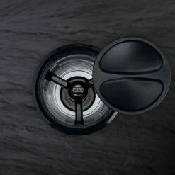 Cole & Mason Horsham Inverta Precision Salt Mill Chrome -HARTS OF STUR Sales H306592P Cole And Mason Horsham 154mm Chrome Clear Salt Mill 1