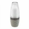 Cole & Mason Precision+ Stemless City Concrete Clear Salt Mill With Gunmetal Band -HARTS OF STUR Sales H321805 Cole And Mason Stemless City Concrete Clear Gun Metal Salt Mill