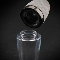 Cole & Mason Precision+ Stemless City Concrete Clear Salt & Pepper Mill Gift Set With Gunmetal Band -HARTS OF STUR Sales H321806 Cole And Mason Stemless City Concrete Clear Gun Metal Gift Set 3