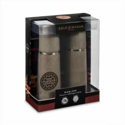 Cole & Mason Precision+ Marlow Beech Grey 185mm Salt & Pepper Mill Gift Set -HARTS OF STUR Sales H322022 Cole And Mason Marlow Beech Grey 185mm Gift Set 2