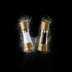 Cole & Mason Gourmet Precision+ Derwent 190mm Clear & Matt Gold Salt & Pepper Mill Gift Set -HARTS OF STUR Sales H332017 Cole And Mason Gourmet Precision Derwent 190mm Clear Stainless Steel Gift Set Matt Gold 2