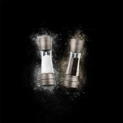 Cole & Mason Gourmet Precision+ Derwent 190mm Clear & Tin Salt & Pepper Mill Gift Set