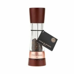 Cole & Mason Derwent Chestnut Rose Gold 190mm Pepper Mill -HARTS OF STUR Sales H332294 Cole And Mason Derwent Chestnut Rose Gold Pepper Mill 1