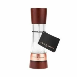 Cole & Mason Derwent Chestnut Rose Gold 190mm Salt Mill -HARTS OF STUR Sales H332295 Cole And Mason Derwent Chestnut Rose Gold Salt Mill 1