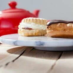 Judge Marble Lazy Susan 30cm/12" -HARTS OF STUR Sales H351 Judge Marble White 30cm 12 Inch Lazy Susan 3