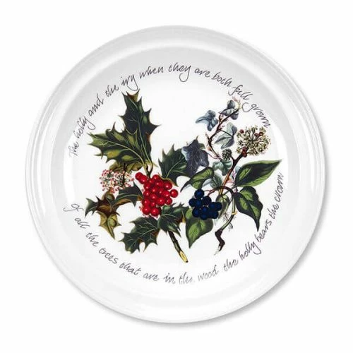 Portmeirion The Holly & The Ivy Set Of 6 25cm Dinner Plates 4 Portmeirion The Holly & The Ivy Set Of 6 25cm Dinner Plates - Image 2