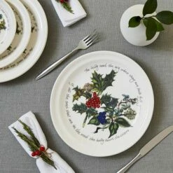 Portmeirion The Holly & The Ivy Set Of 6 25cm Dinner Plates 9 Portmeirion The Holly & The Ivy Set Of 6 25cm Dinner Plates -HARTS OF STUR Sales HV05055X6 The Holly And The Ivy by Portmeirion Plate 10 Inch Set of 6 3
