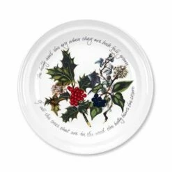 Portmeirion The Holly & The Ivy Set Of 6 20cm Plates -HARTS OF STUR Sales HV05075X6 The Holly And The Ivy by Portmeirion Plate 8 Inch Set of 6 1