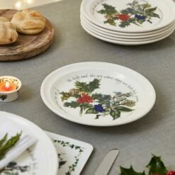 Portmeirion The Holly & The Ivy Set Of 6 20cm Plates -HARTS OF STUR Sales HV05075X6 The Holly And The Ivy by Portmeirion Plate 8 Inch Set of 6 2