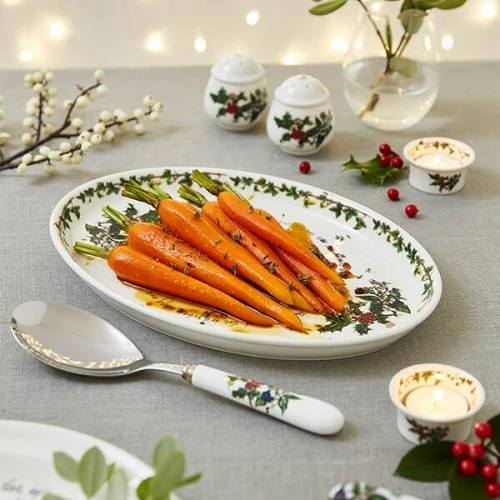 Portmeirion The Holly & The Ivy Oval Platter 4 Portmeirion The Holly & The Ivy Oval Platter - Image 2