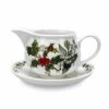 Portmeirion The Holly & The Ivy Gravy Boat & Stand -HARTS OF STUR Sales HV08535 The Holly And The Ivy by Portmeirion Gravy Boat And Stand