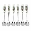 Portmeirion The Holly & The Ivy Set Of 6 Tea Spoons -HARTS OF STUR Sales HV1101 The Holly And The Ivy by Portmeirion Tea Spoons Set of 6