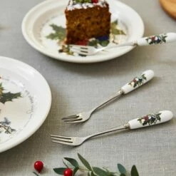 Portmeirion The Holly & The Ivy Set Of 6 Pastry Forks 7 Portmeirion The Holly & The Ivy Set Of 6 Pastry Forks -HARTS OF STUR Sales HV1102 The Holly And The Ivy by Portmeirion Pastry Forks Set of 6 2