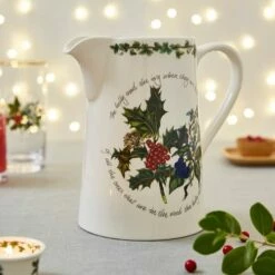 Portmeirion The Holly & The Ivy Bella Jug -HARTS OF STUR Sales HV72500 The Holly And The Ivy by Portmeirion Bella Jug 2