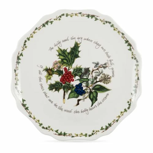 Portmeirion The Holly & The Ivy Scalloped Platter 3 Portmeirion The Holly & The Ivy Scalloped Platter