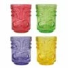 Bar Bespoke Coloured Tiki Shot Glasses 4 Pack -HARTS OF STUR Sales JERBSTKSG4 Bar Bespole Coloured Tiki Shot Glasses
