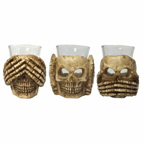 Bar Bespoke Drink No Evil Shot Glasses 3 Bar Bespoke Drink No Evil Shot Glasses