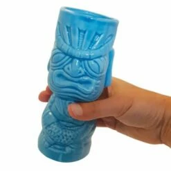 Bar Bespoke Tiki Mugs 2 Pack Blue And Purple -HARTS OF STUR Sales JERTKMG2BP Bar Bespoke Tiki Mugs Blue Purple 2