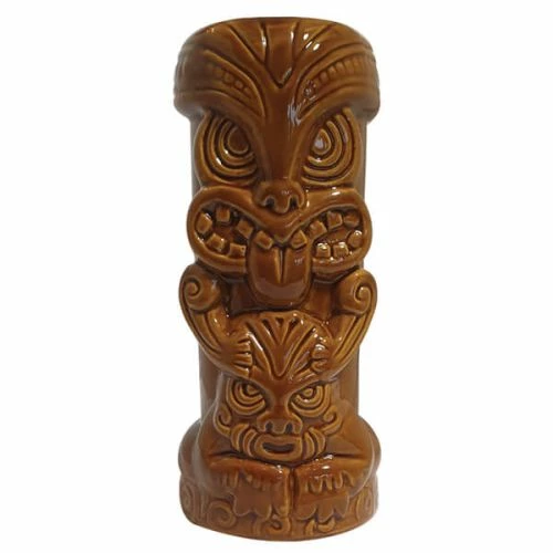 Bar Bespoke Tiki Mugs 2 Pack Brown And Red 4 Bar Bespoke Tiki Mugs 2 Pack Brown And Red - Image 2