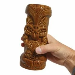 Bar Bespoke Tiki Mugs 2 Pack Brown And Red 10 Bar Bespoke Tiki Mugs 2 Pack Brown And Red -HARTS OF STUR Sales JERTKMG2BR Bar Bespoke Tiki Mugs Brown Red 2