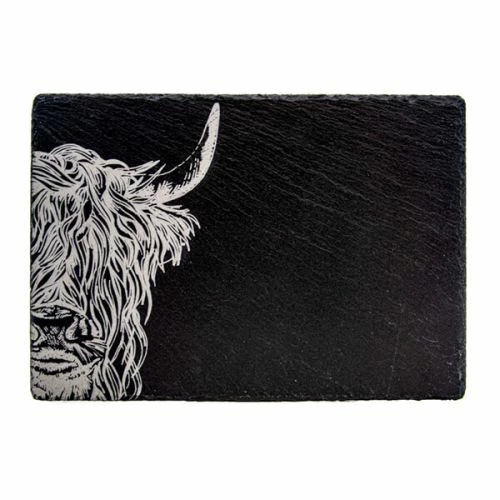 The Just Slate Company Highland Cow Slate Cheese Board 3 The Just Slate Company Highland Cow Slate Cheese Board