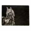 The Just Slate Company Horse Portrait Slate Cheese Board -HARTS OF STUR Sales JSCBRHP Just Slate Company Horse Portrait Slate Cheese Board