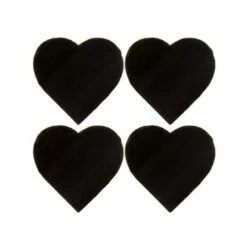The Just Slate Company Set Of 4 Heart Slate Coasters