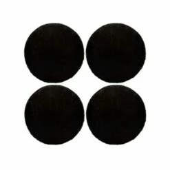 The Just Slate Company Set Of 4 Round Slate Coasters