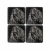The Just Slate Company Set Of 4 Cocker Spaniel Slate Coasters -HARTS OF STUR Sales JSCS4CS Just Slate Company Cocker Spaniel Slate Coasters