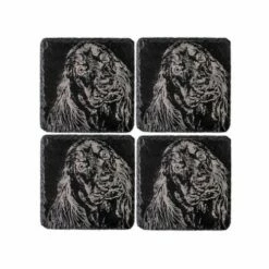 The Just Slate Company Set Of 4 Cocker Spaniel Slate Coasters