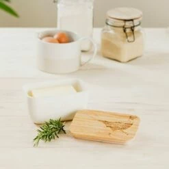 The Just Slate Company Pheasant White Butter Dish 7 The Just Slate Company Pheasant White Butter Dish -HARTS OF STUR Sales JSSOBDWPH Just Slate Company Pheasant White Butter Dish 2