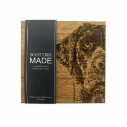 The Just Slate Company Set Of 2 Labrador Oak Coasters -HARTS OF STUR Sales JSSOC2LAB Just Slate Company Labrador Oak Coasters 1