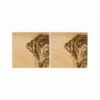 The Just Slate Company Set Of 2 Labrador Oak Coasters -HARTS OF STUR Sales JSSOC2LAB Just Slate Company Labrador Oak Coasters