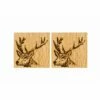 The Just Slate Company Set Of 2 Stag Oak Coasters 2 The Just Slate Company Set Of 2 Stag Oak Coasters -HARTS OF STUR Sales JSSOC2S Just Slate Company Stag Oak Coasters